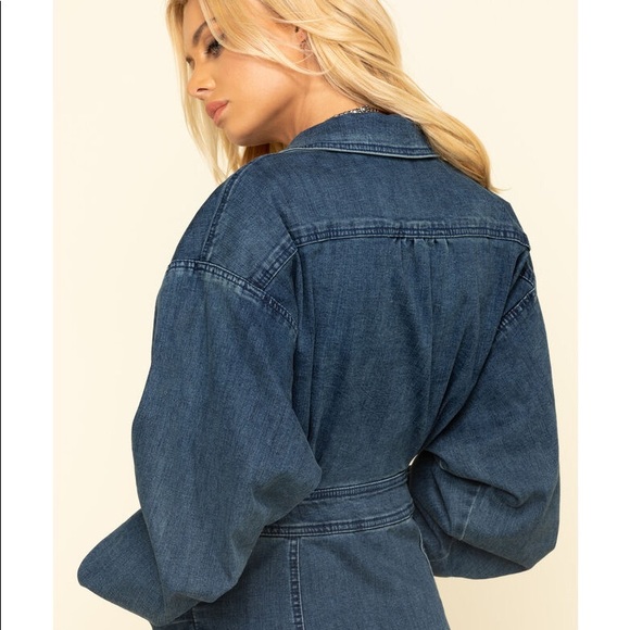 NWT Free People Bo Dress in Indigo Blue Dress - Picture 5 of 13